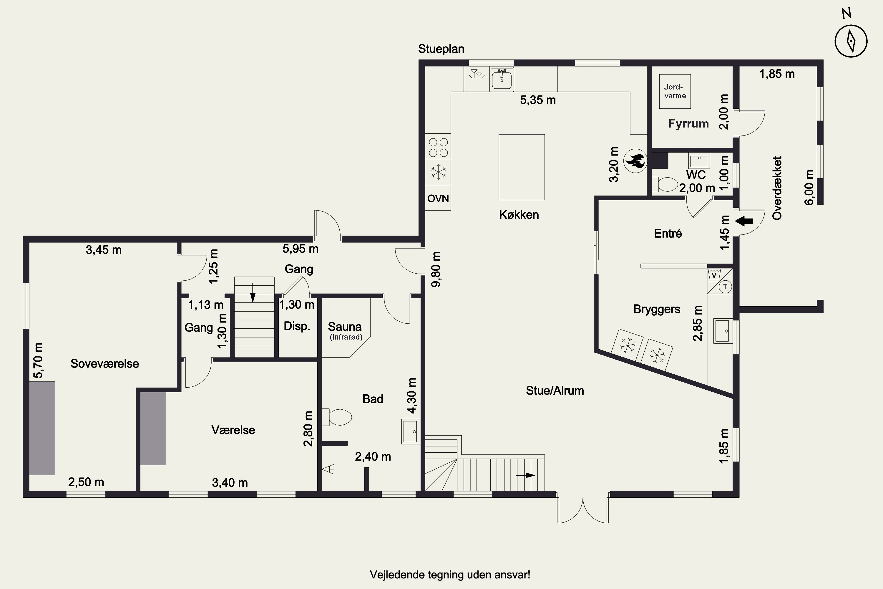 Plantegninger billede af Svendshedevej 11, Svendshede, 7830 Vinderup