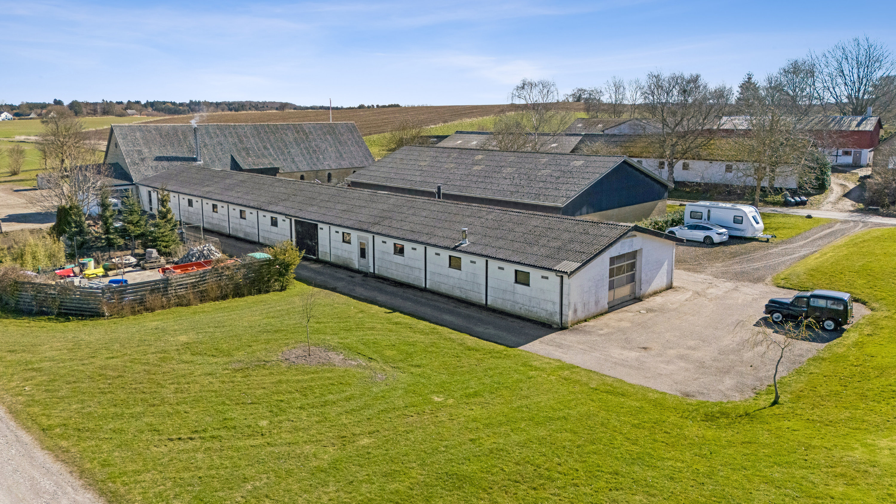 Fremhævet luftfoto billede i fuldskærmstilstand. Billede af Øremosevej 1, 4293 Dianalund