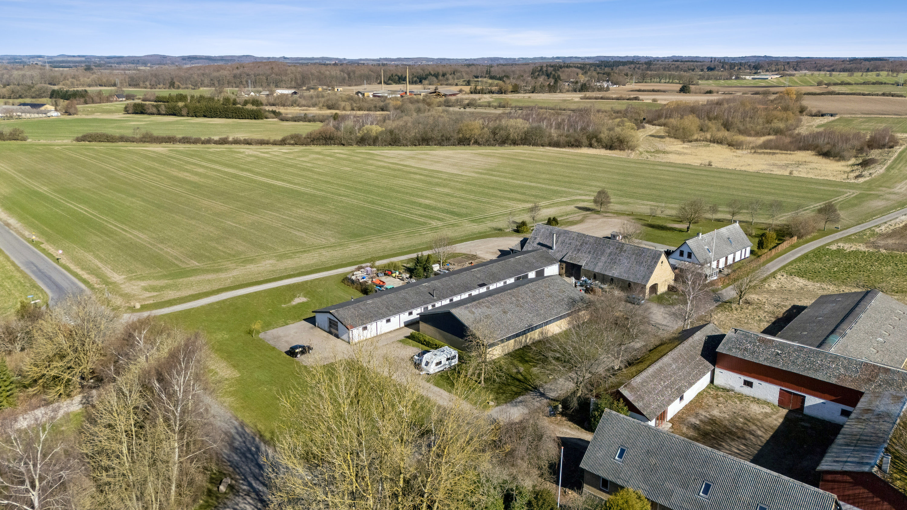 Fremhævet luftfoto billede i fuldskærmstilstand. Billede af Øremosevej 1, 4293 Dianalund