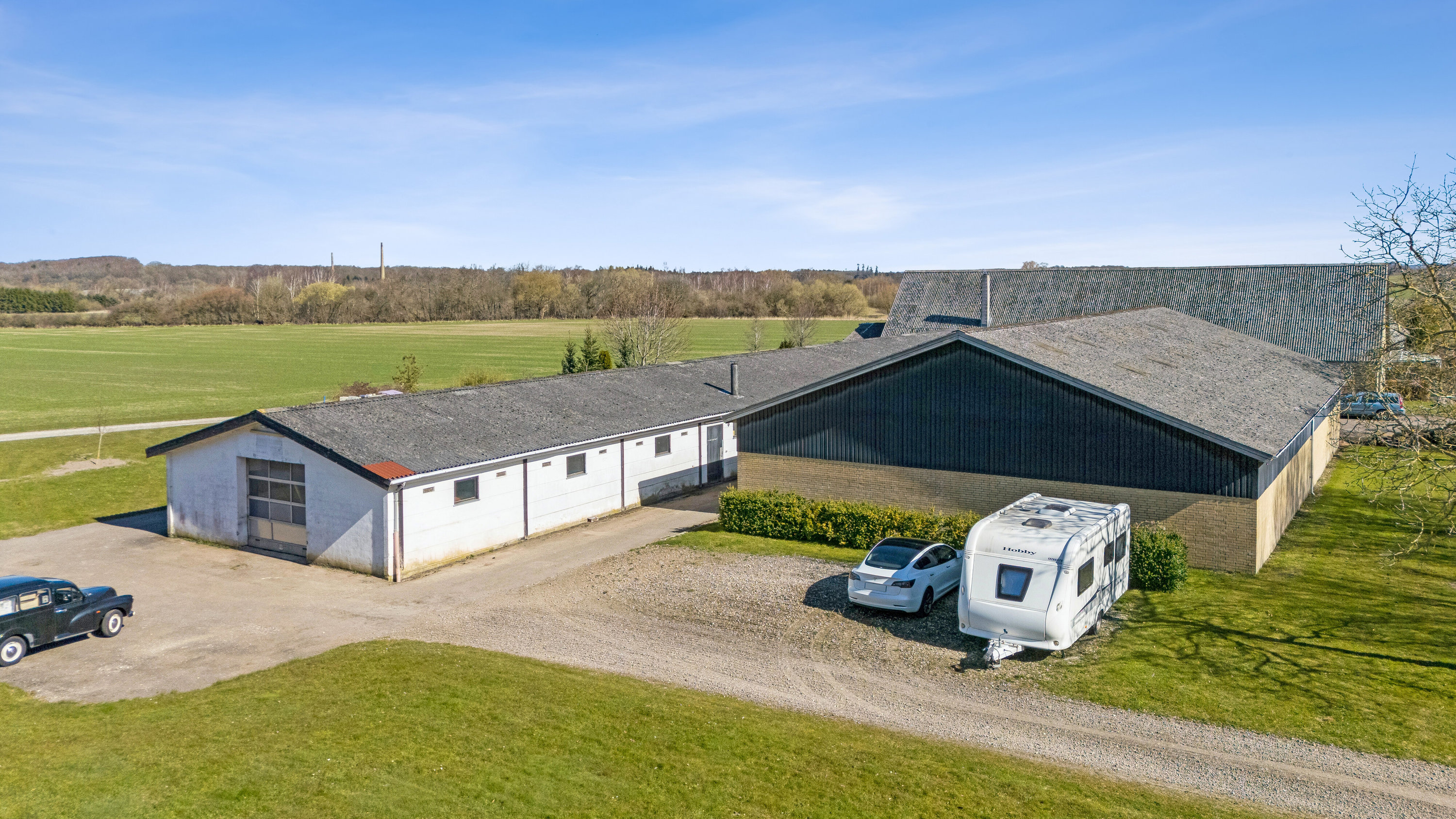 Fremhævet luftfoto billede i fuldskærmstilstand. Billede af Øremosevej 1, 4293 Dianalund