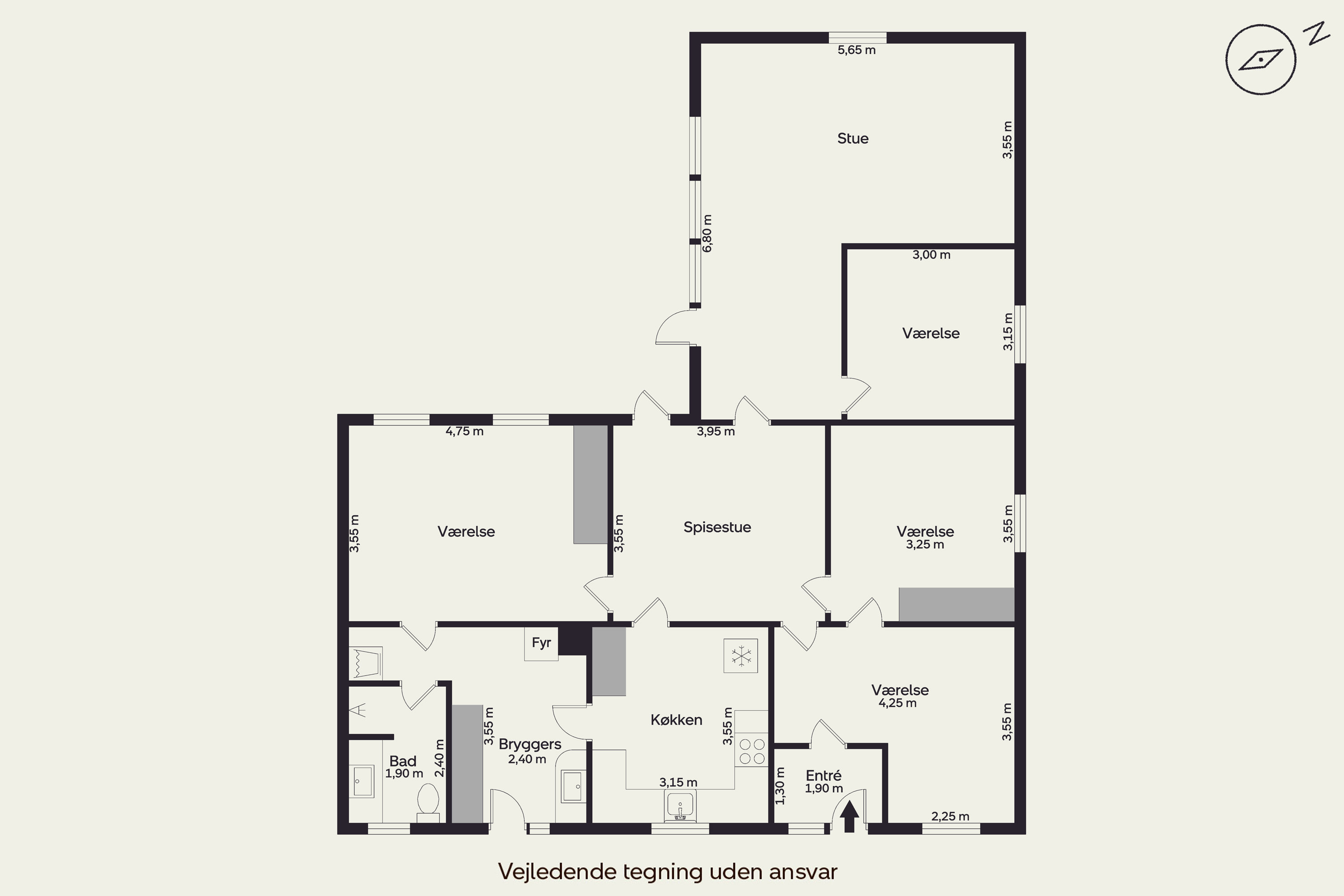 Plantegninger billede af Skarbyvej 6, 7560 Hjerm
