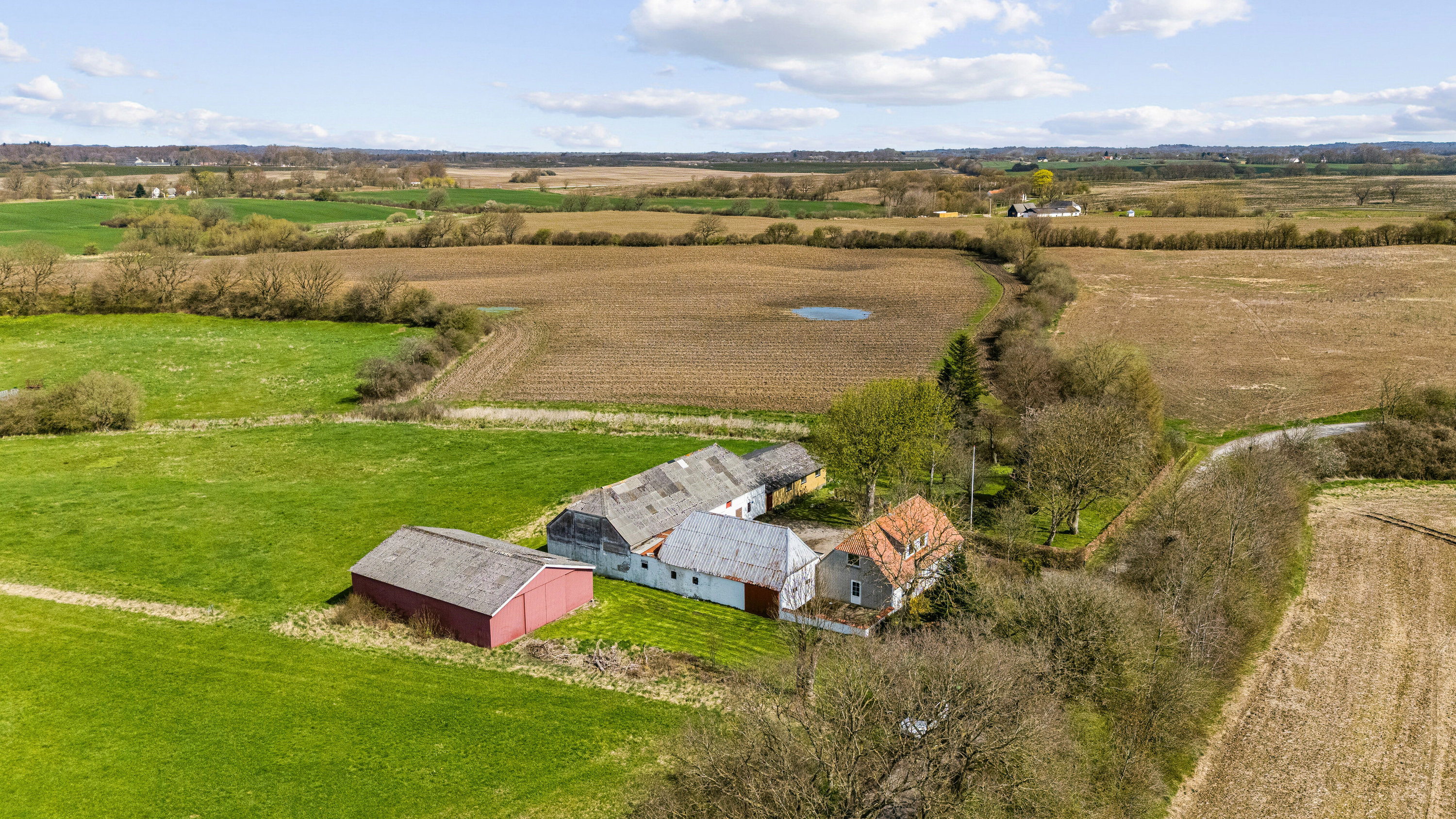 Fremhævet luftfoto billede i fuldskærmstilstand. Billede af Ødis Kroge Vej 19, Ødis, 6580 Vamdrup