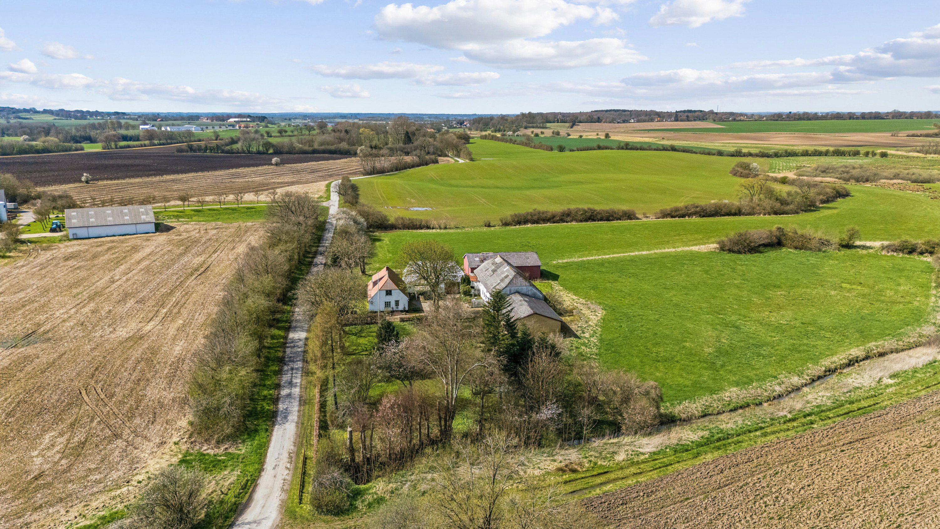 Fremhævet luftfoto billede i fuldskærmstilstand. Billede af Ødis Kroge Vej 19, Ødis, 6580 Vamdrup
