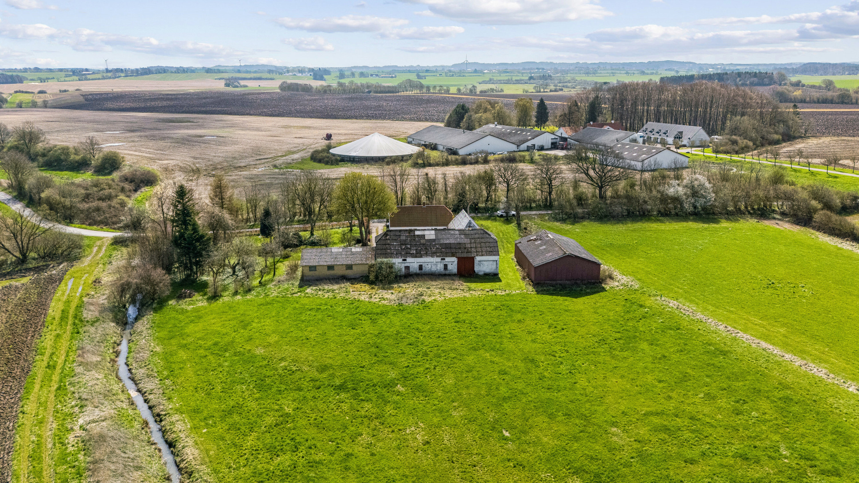 Fremhævet luftfoto billede i fuldskærmstilstand. Billede af Ødis Kroge Vej 19, Ødis, 6580 Vamdrup