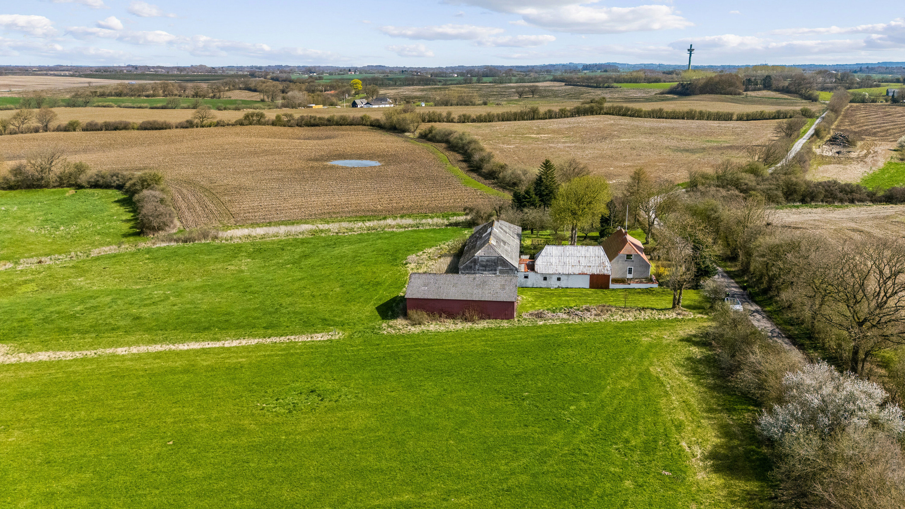 Fremhævet luftfoto billede i fuldskærmstilstand. Billede af Ødis Kroge Vej 19, Ødis, 6580 Vamdrup
