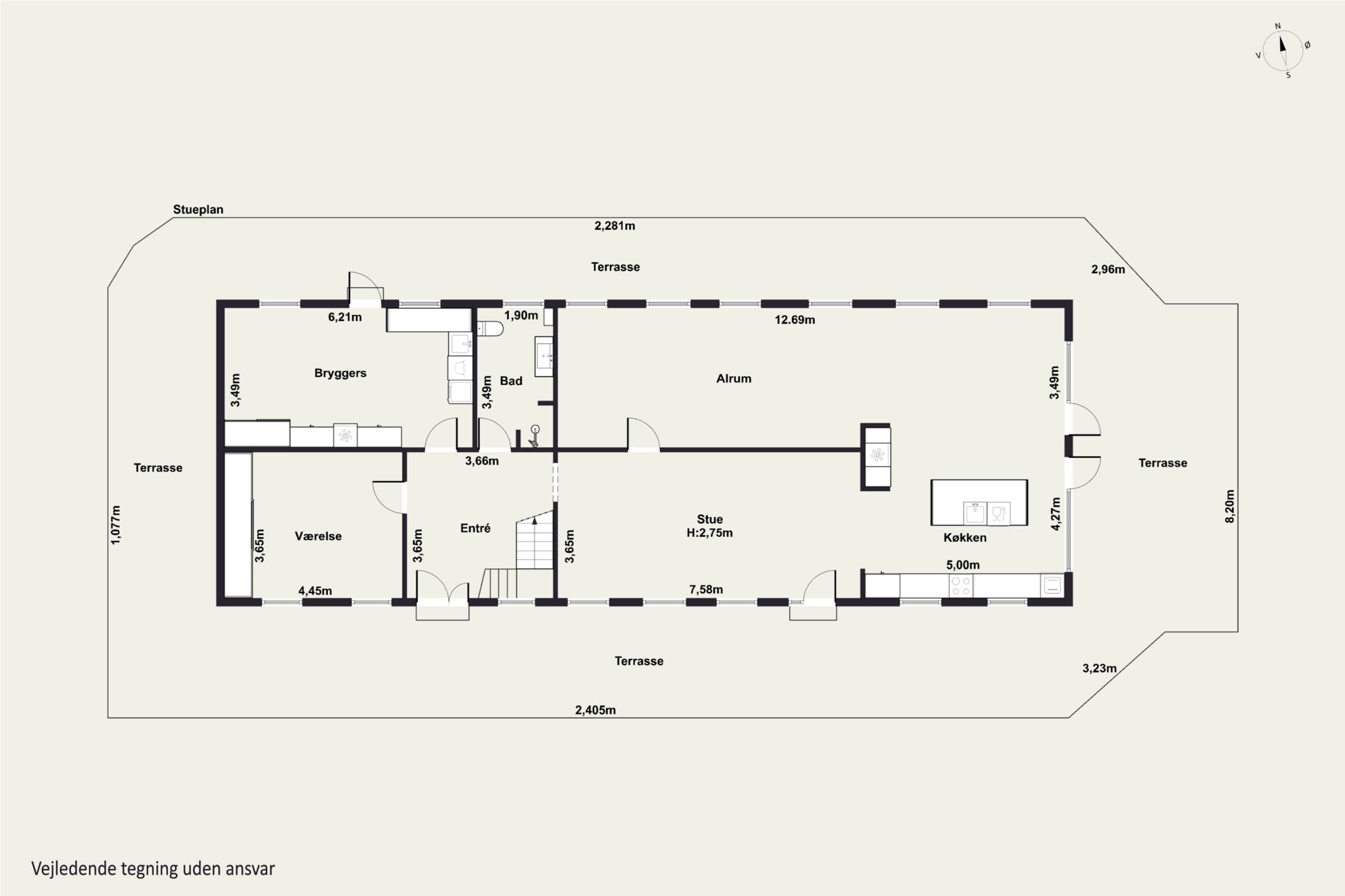 Plantegninger billede af Jegenvej 30, 9900 Frederikshavn
