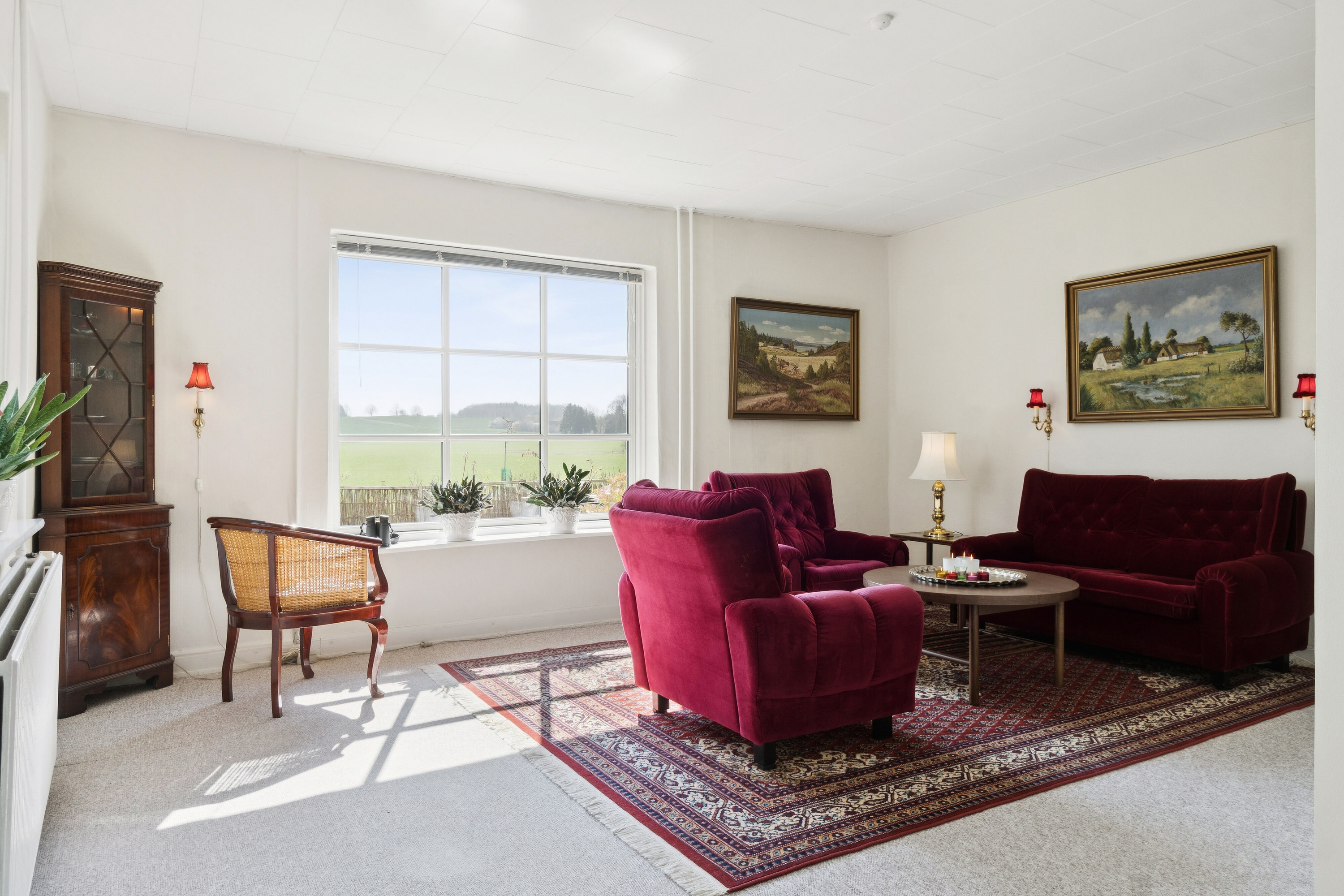 Fremhævet stue billede i fuldskærmstilstand. Billede af Råsøvej 11, Tybjerg, 4160 Herlufmagle