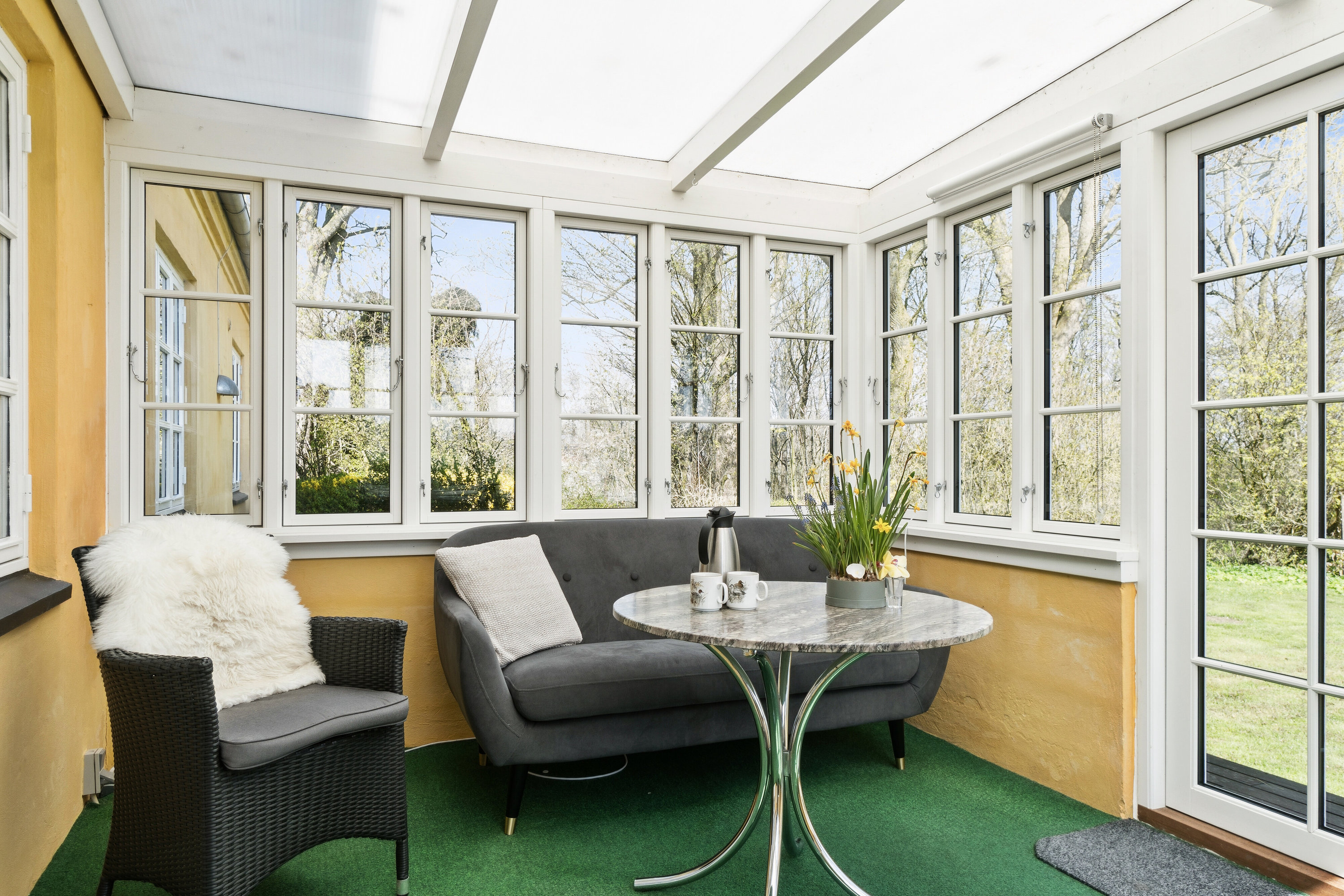 Fremhævet udestue billede i fuldskærmstilstand. Billede af Råsøvej 11, Tybjerg, 4160 Herlufmagle