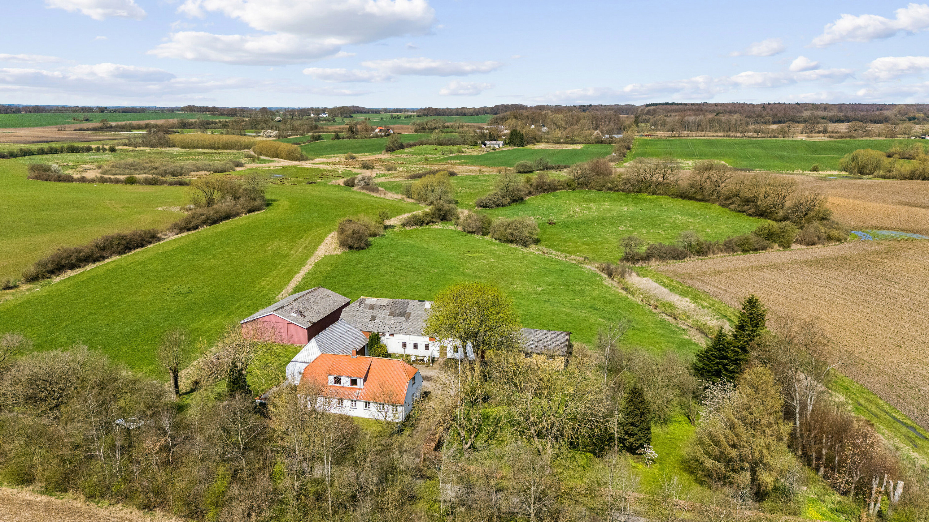 Fremhævet luftfoto billede i fuldskærmstilstand. Billede af Ødis Kroge Vej 19, Ødis, 6580 Vamdrup