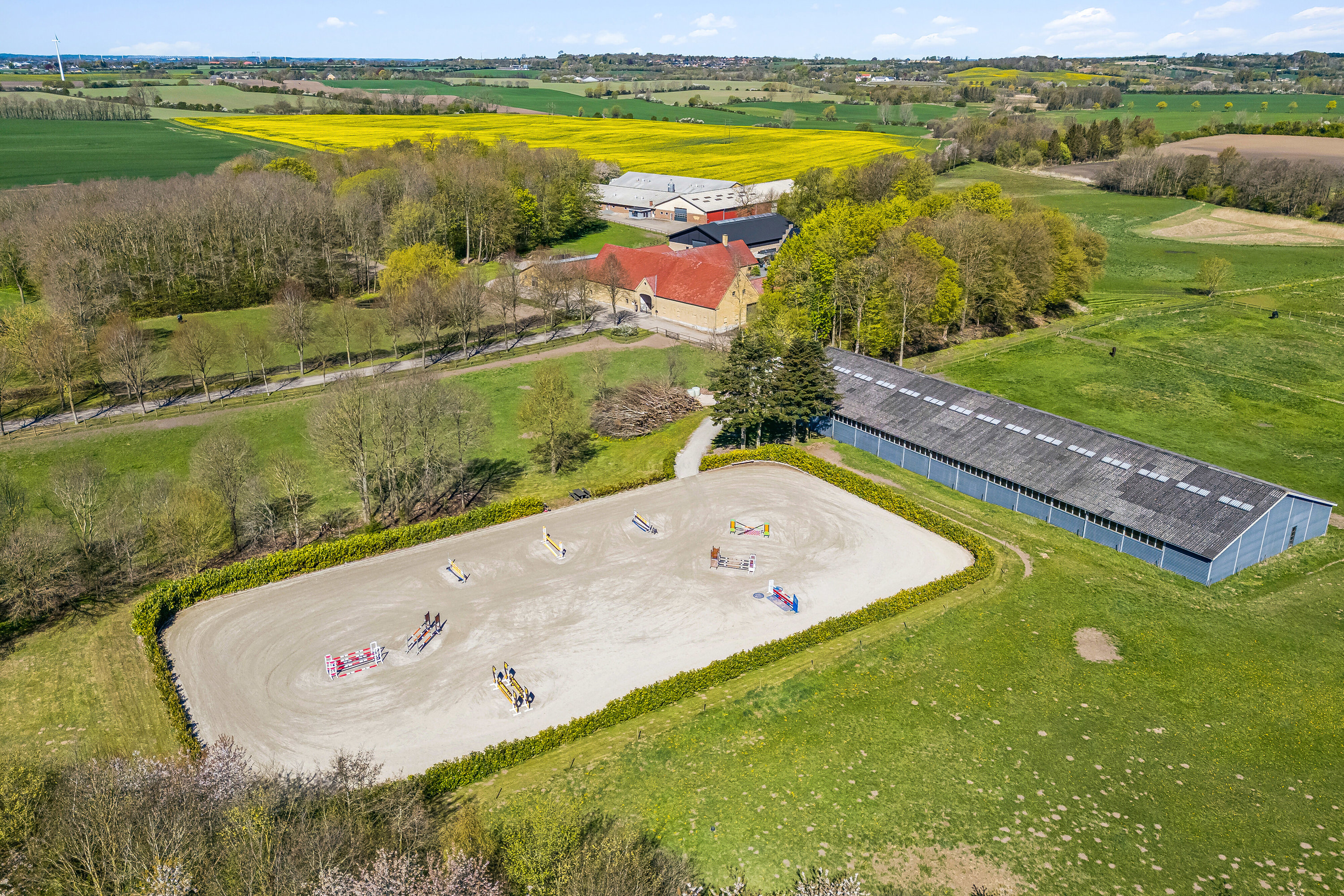 Fremhævet luftfoto billede i fuldskærmstilstand. Billede af Vejrupvej 69, Indslev-Tårup, 5592 Ejby