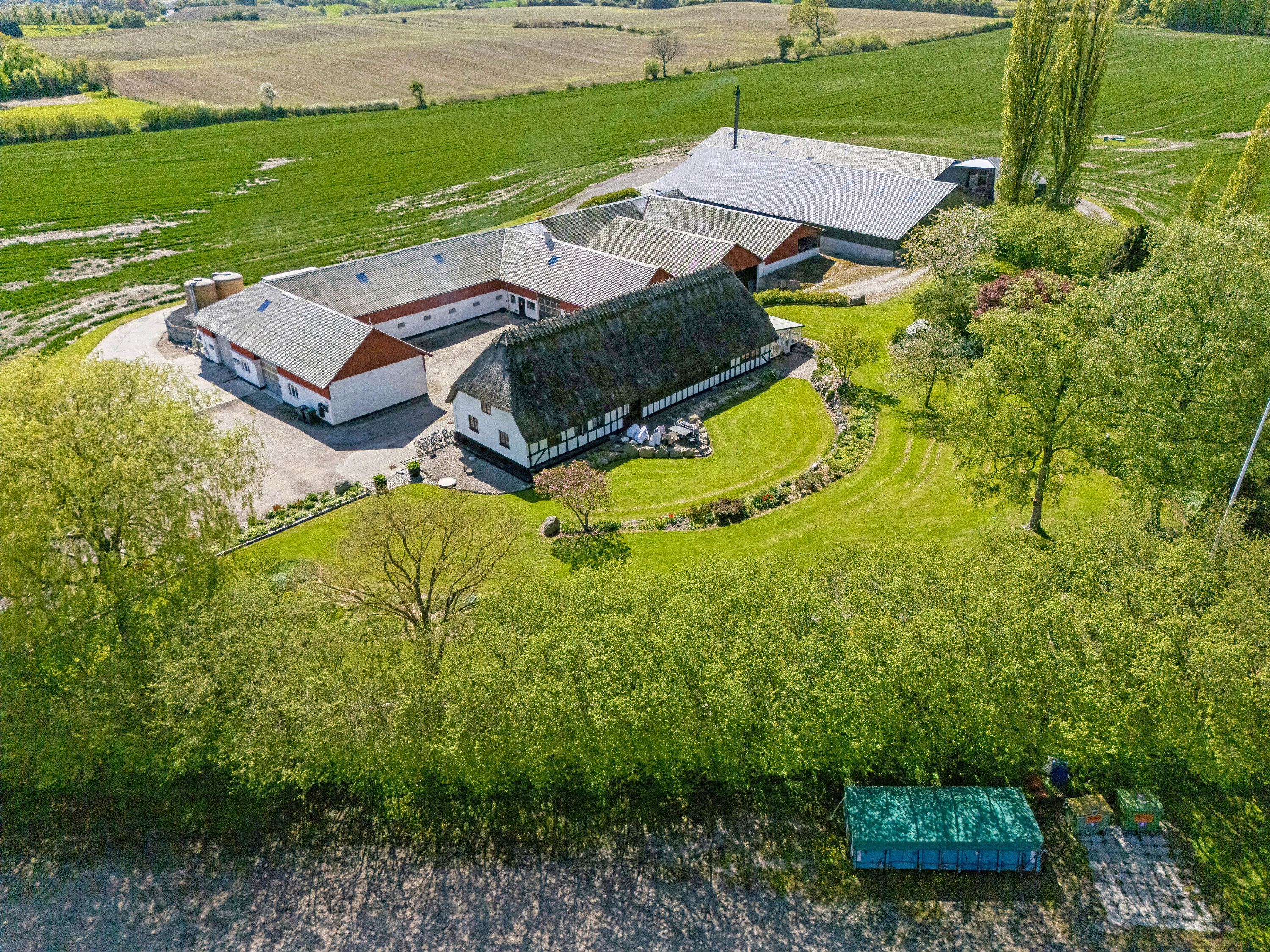 Miniaturebillede 1: luftfoto. Billede af Skovmarksvej 15, 5762 Vester Skerninge
