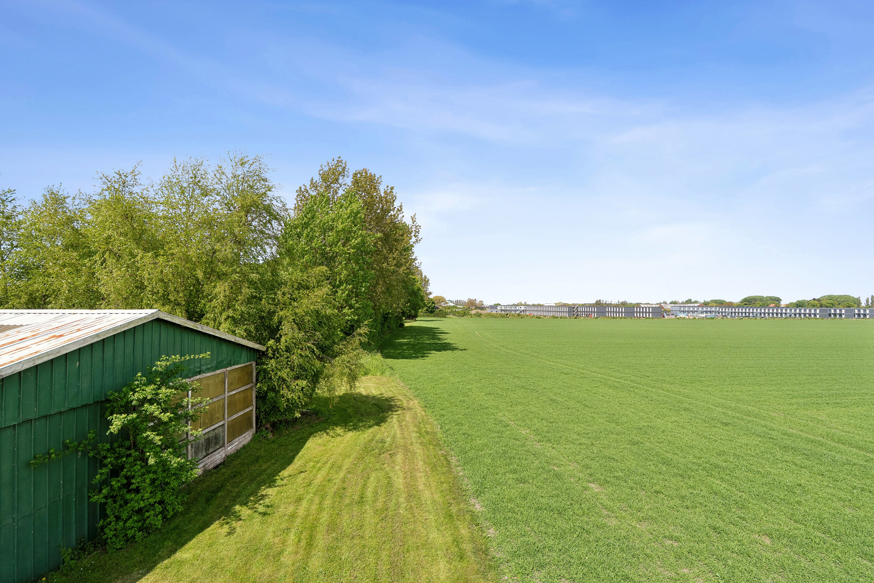 Fremhævet luftfoto billede i fuldskærmstilstand. Billede af Hagesvej 12, 4970 Rødby