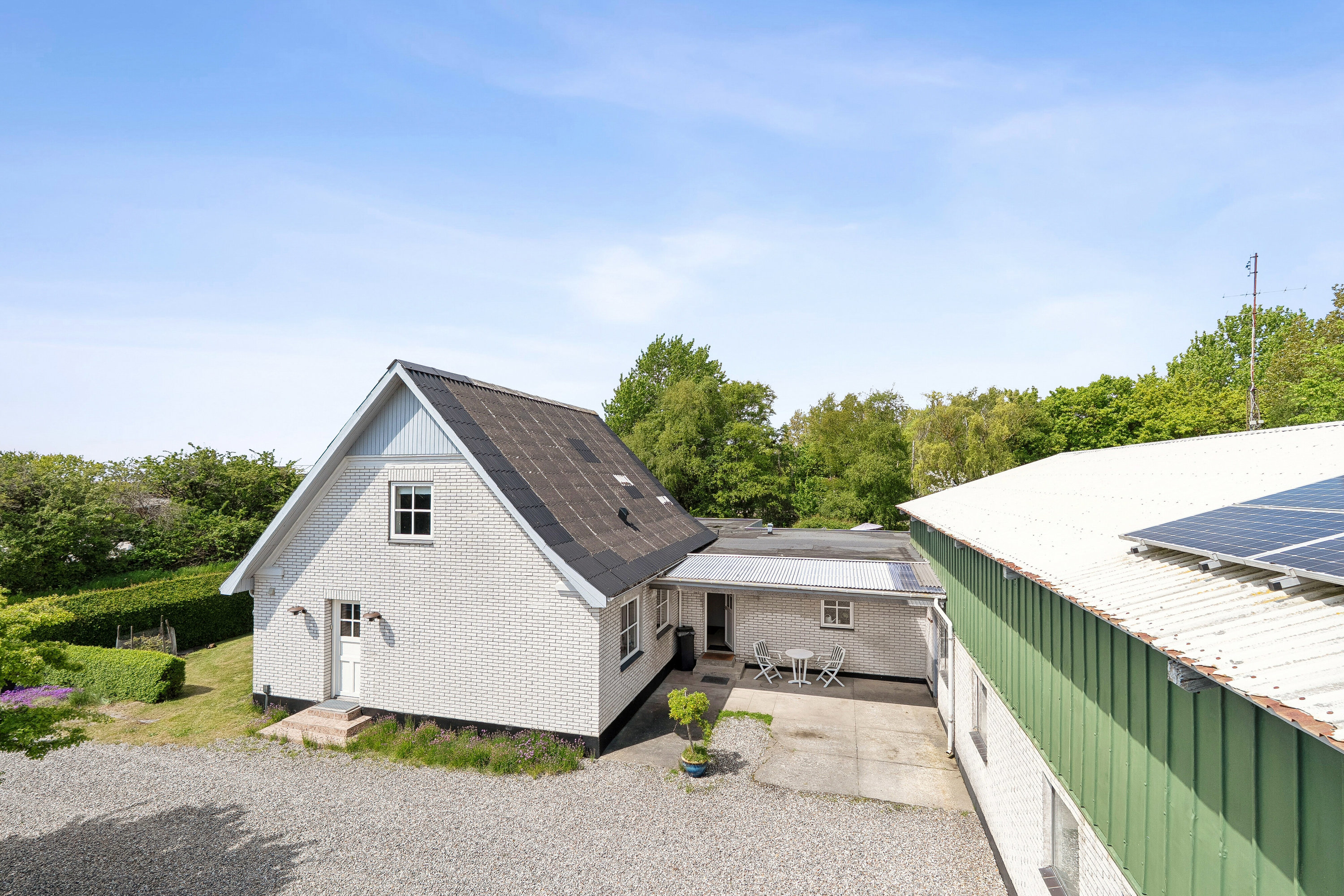 Fremhævet luftfoto billede i fuldskærmstilstand. Billede af Hagesvej 12, 4970 Rødby