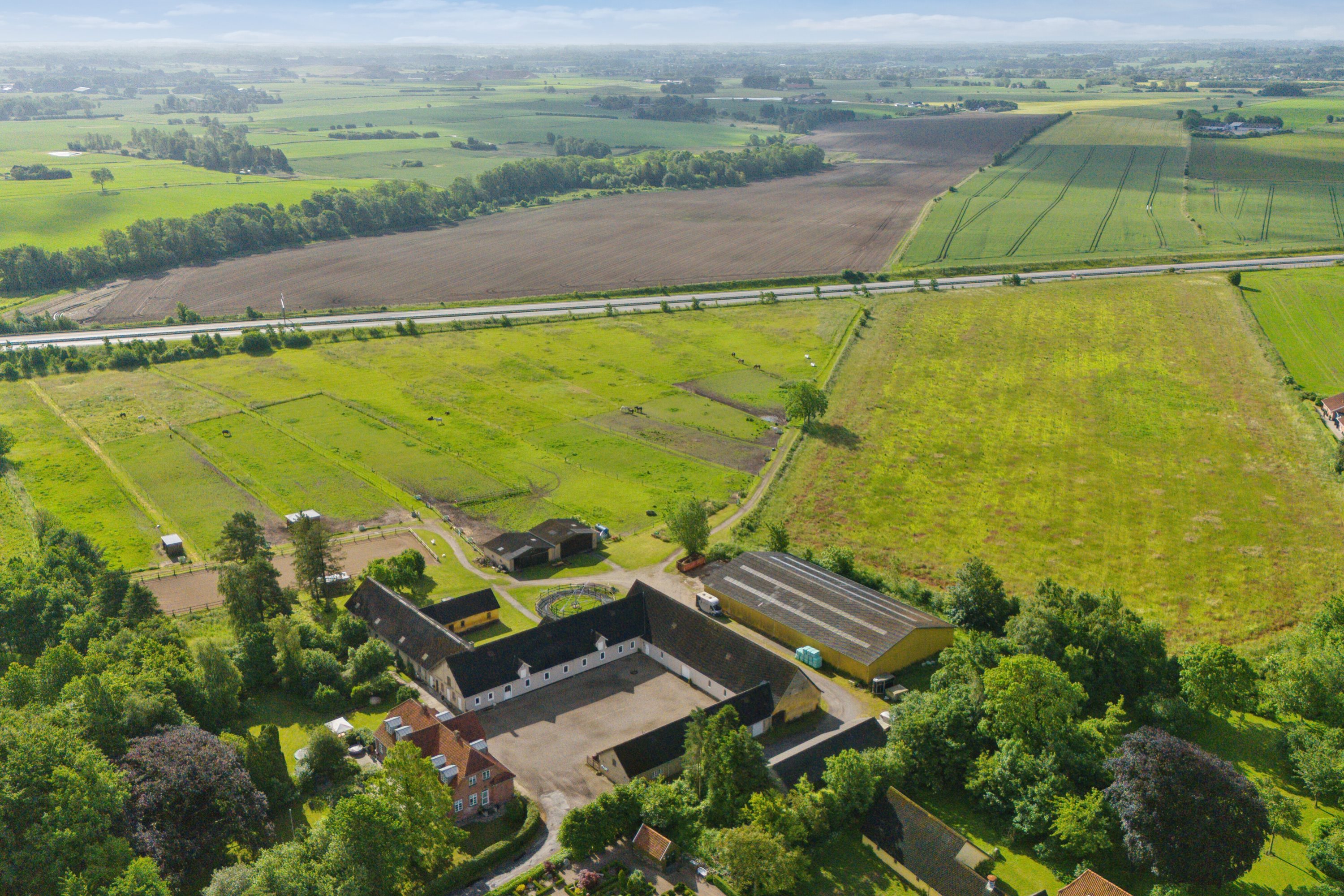 Fremhævet luftfoto billede i fuldskærmstilstand. Billede af Højbyvej 45, Højby, 5260 Odense S