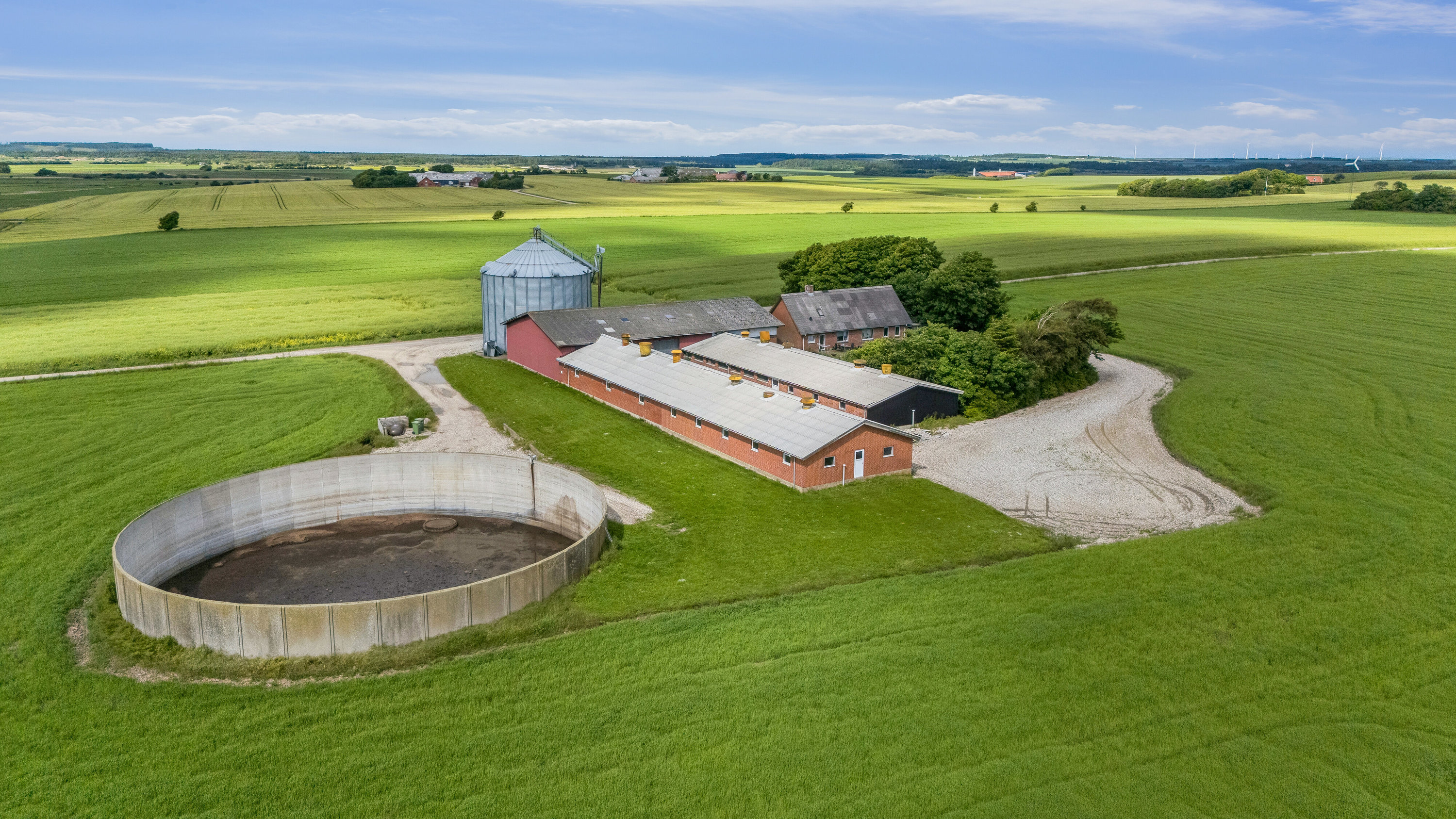 Fremhævet luftfoto billede i fuldskærmstilstand. Billede af Kåstrupvej 8, Kåstrup, 7700 Thisted