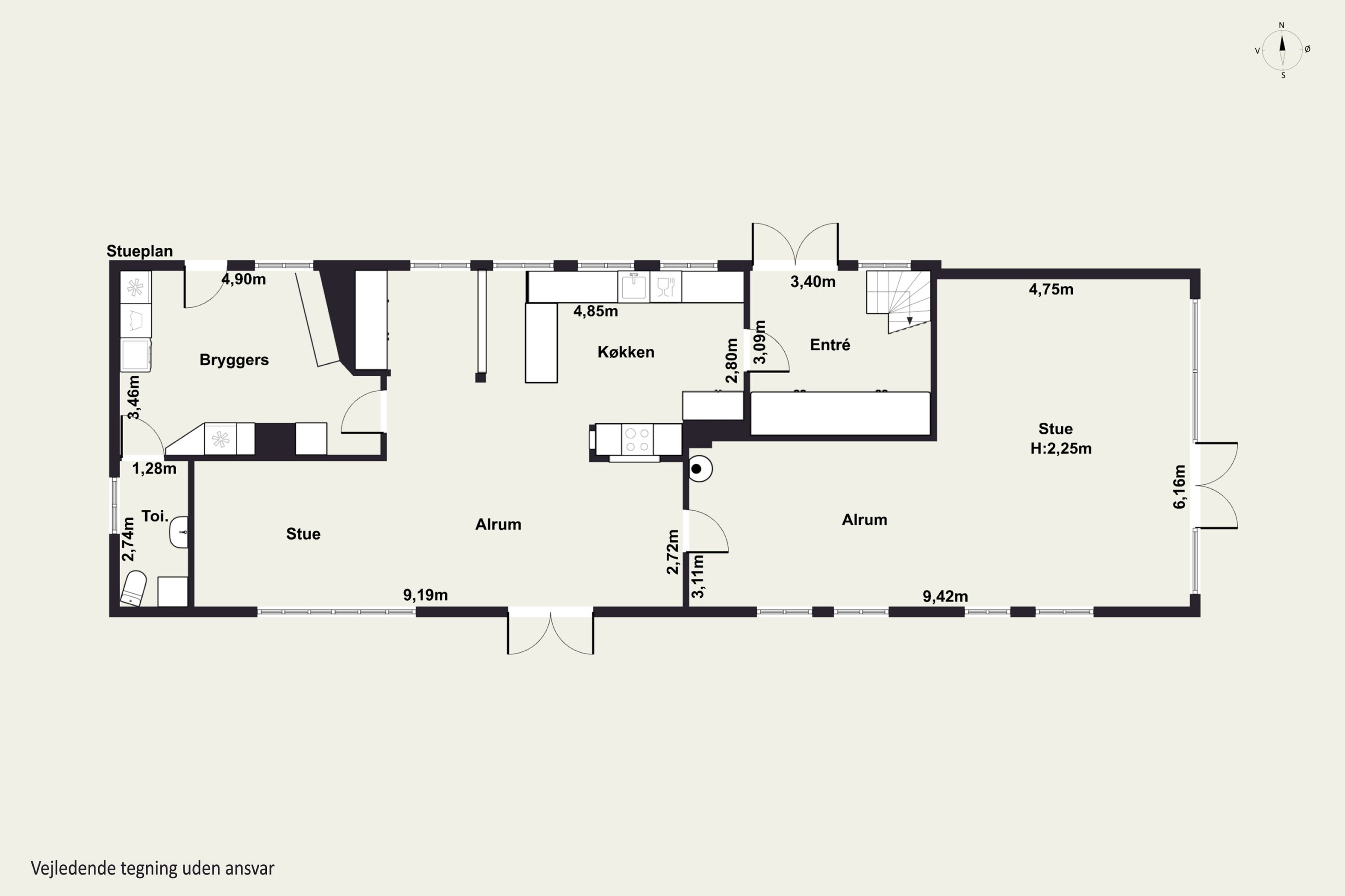 Plantegninger billede af Kirkevej 47, Tommerup St, 5690 Tommerup