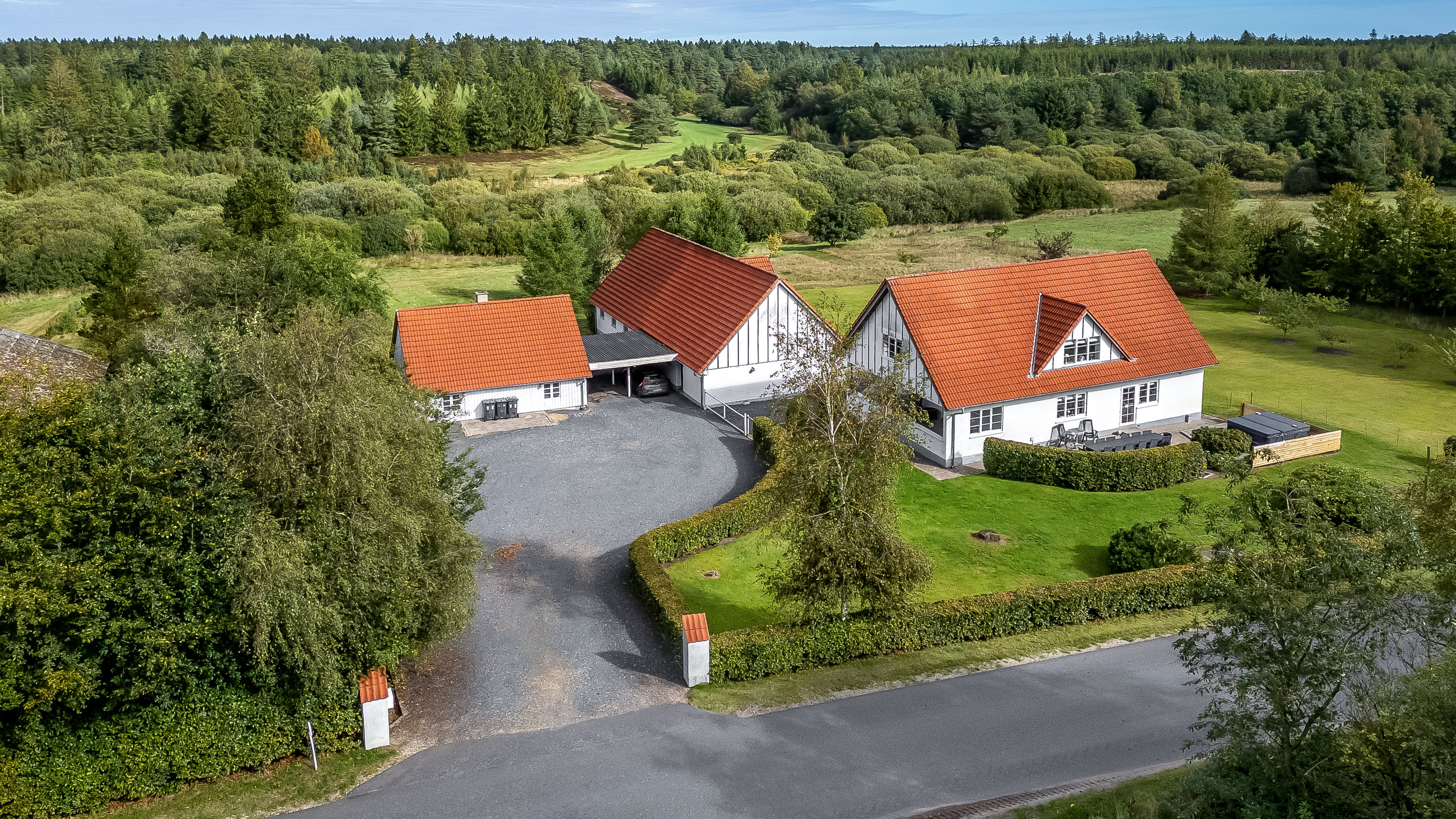 Fremhævet luftfoto billede i fuldskærmstilstand. Billede af Sangildvej 13, 7470 Karup J